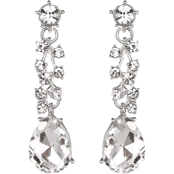 New Molie Bridal Austrian Crystal Necklace and Earrings Jewelry Set Gift… - Picture 9 of 14